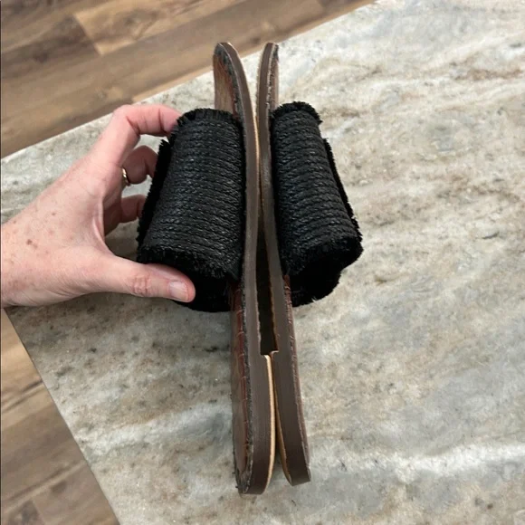 Sam Edelman Slides Sandals Black Rubber Sole size 8.5 - Picture 10 of 14